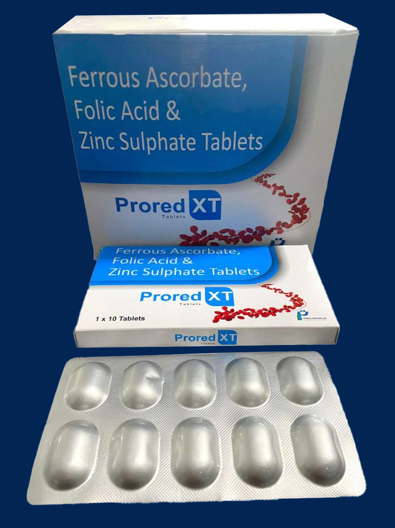 Ferrous Ascorbate, Folic Acid & Zinc Sulphate Tablet